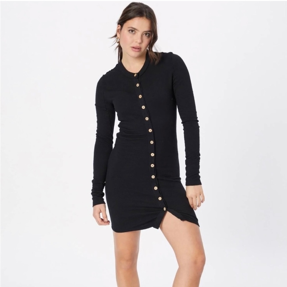 Free People Gia Cardi-dress, black NWT